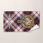 Clan MacPherson Wappen über die Jagd auf Tartan Badhandtuch Set (Handtuch)