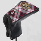 Clan MacPherson Wappen über die Jagd auf Tartan Golf Headcover (3/4 Vorderseite)