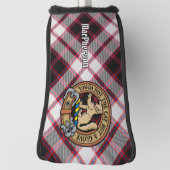 Clan MacPherson Wappen über die Jagd auf Tartan Golf Headcover (Rotieren 90)