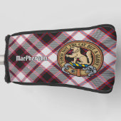Clan MacPherson Wappen über die Jagd auf Tartan Golf Headcover (Vorderseite)