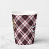 Clan MacPherson Wappen über die Jagd auf Tartan Pappbecher (Links)