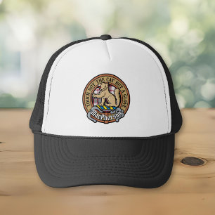 Clan MacPherson Wappen über die Jagd auf Tartan Truckerkappe
