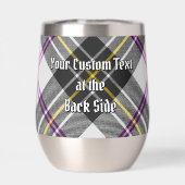 Clan MacPherson Wappen über Dress Tartan (Rückseite)