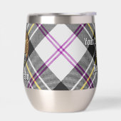 Clan MacPherson Wappen über Dress Tartan (Links)