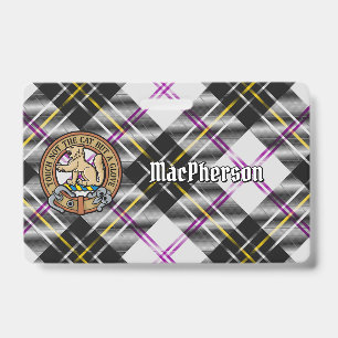 Clan MacPherson Wappen über Dress Tartan Ausweis