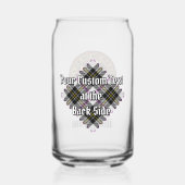 Clan MacPherson Wappen über Dress Tartan Dosenglas (Rückseite)