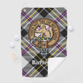Clan MacPherson Wappen über Dress Tartan Golf Hand Golfhandtuch (Insitu)