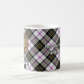 Clan MacPherson Wappen über Dress Tartan Kaffeetasse (Mittel)