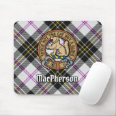Clan MacPherson Wappen über Dress Tartan Mousepad (Mit Mouse)
