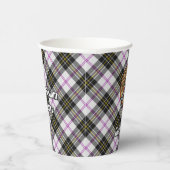 Clan MacPherson Wappen über Dress Tartan Paper Cup Pappbecher (Rechts)