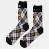 Clan MacPherson Wappen über Dress Tartan Socks Socken (Linkes Detail)
