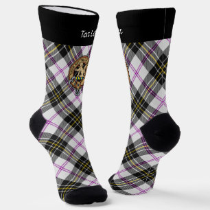 Clan MacPherson Wappen über Dress Tartan Socks Socken