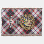Clan MacPherson Wappen über Jagdtartan Decke (Vorderseite)