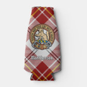 Clan MacPherson Wappen über Red Dress Tartan Flaschenkühler (Vorderseite)