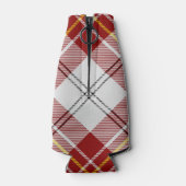 Clan MacPherson Wappen über Red Dress Tartan Flaschenkühler (Rückseite)