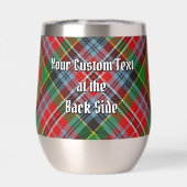 Clan MacPherson Wappen über Tartan (Rückseite)