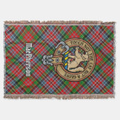 Clan MacPherson-Wappen über Tartan Decke (Vorderseite)