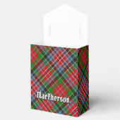 Clan MacPherson Wappen über Tartan Geschenkschachtel (Geöffnet)