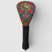 Clan MacPherson Wappen über Tartan Golf Headcover (Vorderseite)