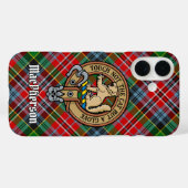 Clan MacPherson Wappen über Tartan iPhone Case (Rückseite (Horizontal))