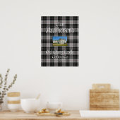 Clan MacPherson's Old Cluny Castle Kaffee Co. Poster (Küche)