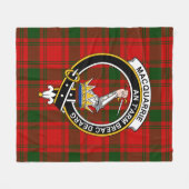 Clan MacQuarrie Tartan Kariert Fleecedecke (Vorderseite (Horizontal))