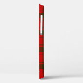 Clan MacQuarrie Tartan und Wappen Case-Mate iPhone Hülle (Rückseite / Links)