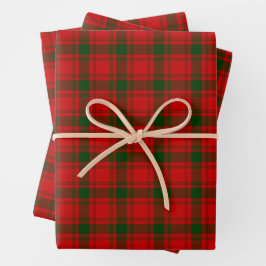 Clan MacQuarrie Tartan und Wappen Geschenkpapier Set