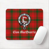 Clan MacQuarrie Tartan und Wappen Mousepad (Mit Mouse)