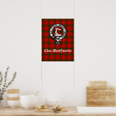 Clan MacQuarrie Tartan und Wappen Poster (Küche)