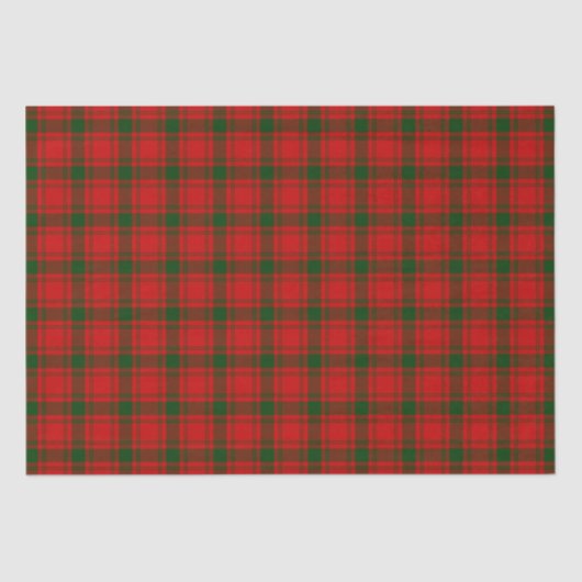 Clan MacQuarrie Tartan und Wappen Seidenpapier (Vorderseite)