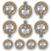 Clan MacQueen Crest Sticker Set (Vorderseite)