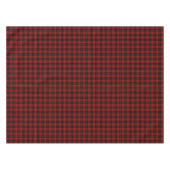 Clan MacQueen Red and Black Scottish Tartan Tischdecke (Vorderseite (Horizontal))