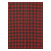 Clan MacQueen Red and Black Scottish Tartan Tischdecke (Vorderseite)