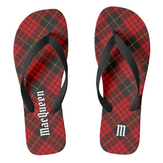 Clan MacQueen Tartan Badesandalen (Fußbett)