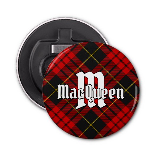 Clan MacQueen Tartan Bottle Opener Flaschenöffner (Vorderseite)