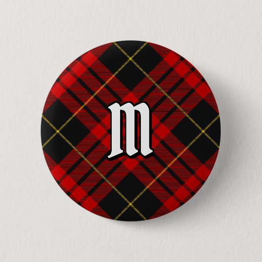 Clan MacQueen Tartan Button (Vorderseite)