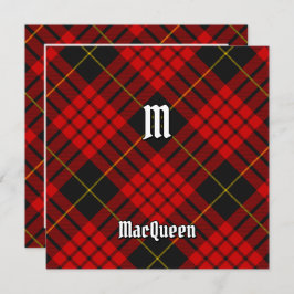 Clan MacQueen Tartan Einladung