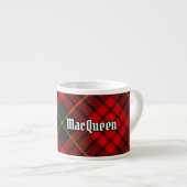 Clan MacQueen Tartan Espressotasse (Vorderseite Rechts)