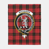 Clan MacQueen Tartan Kariert Fleecedecke (Vorderseite)