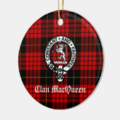 Clan MacQueen Tartan Keramik Ornament (Links)