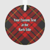 Clan MacQueen Tartan Ornament (Rückseite)