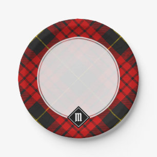 Clan MacQueen Tartan Pappteller