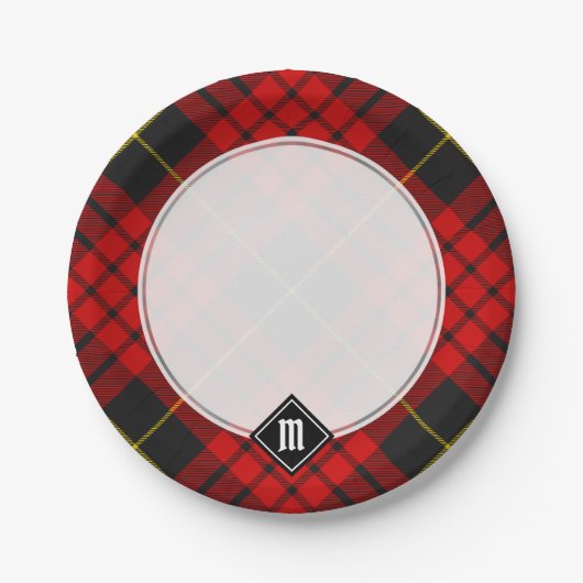 Clan MacQueen Tartan Pappteller (Vorderseite)