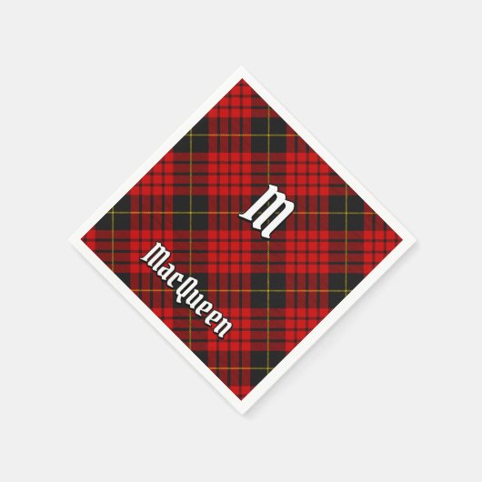 Clan MacQueen Tartan Serviette (Ecke)