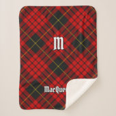 Clan MacQueen Tartan Sherpadecke (Vorderseite)