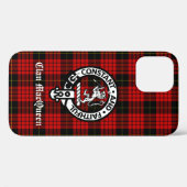Clan MacQueen Wappen Abzeichen & Tartan Case-Mate iPhone Hülle (Rückseite (Horizontal))