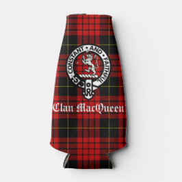 Clan MacQueen Wappen Abzeichen & Tartan Flaschenkühler
