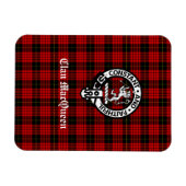 Clan MacQueen Wappen Abzeichen & Tartan Magnet (Horizontal)