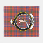 Clan MacRae Ancient Tartan Kariert Fleecedecke (Vorderseite (Horizontal))